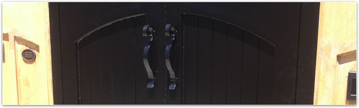 decorative iron door